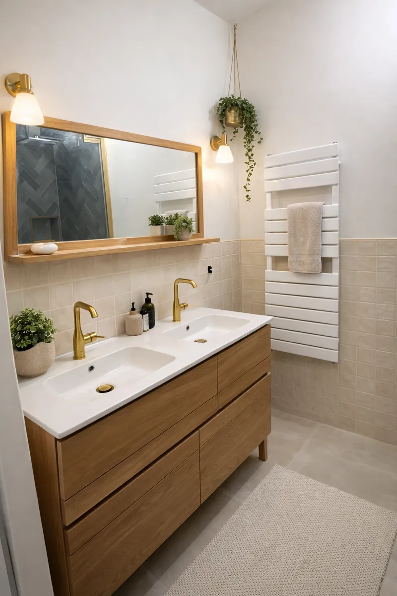 Photo de réalisation de rénovation de salle de bain sur Rennes